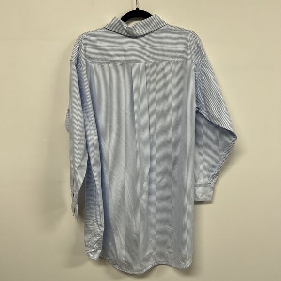 Zendaya x Tommy Hilfiger Striped Oversized Shirt Womens 2 Blue White Tunic - Picture 4 of 16